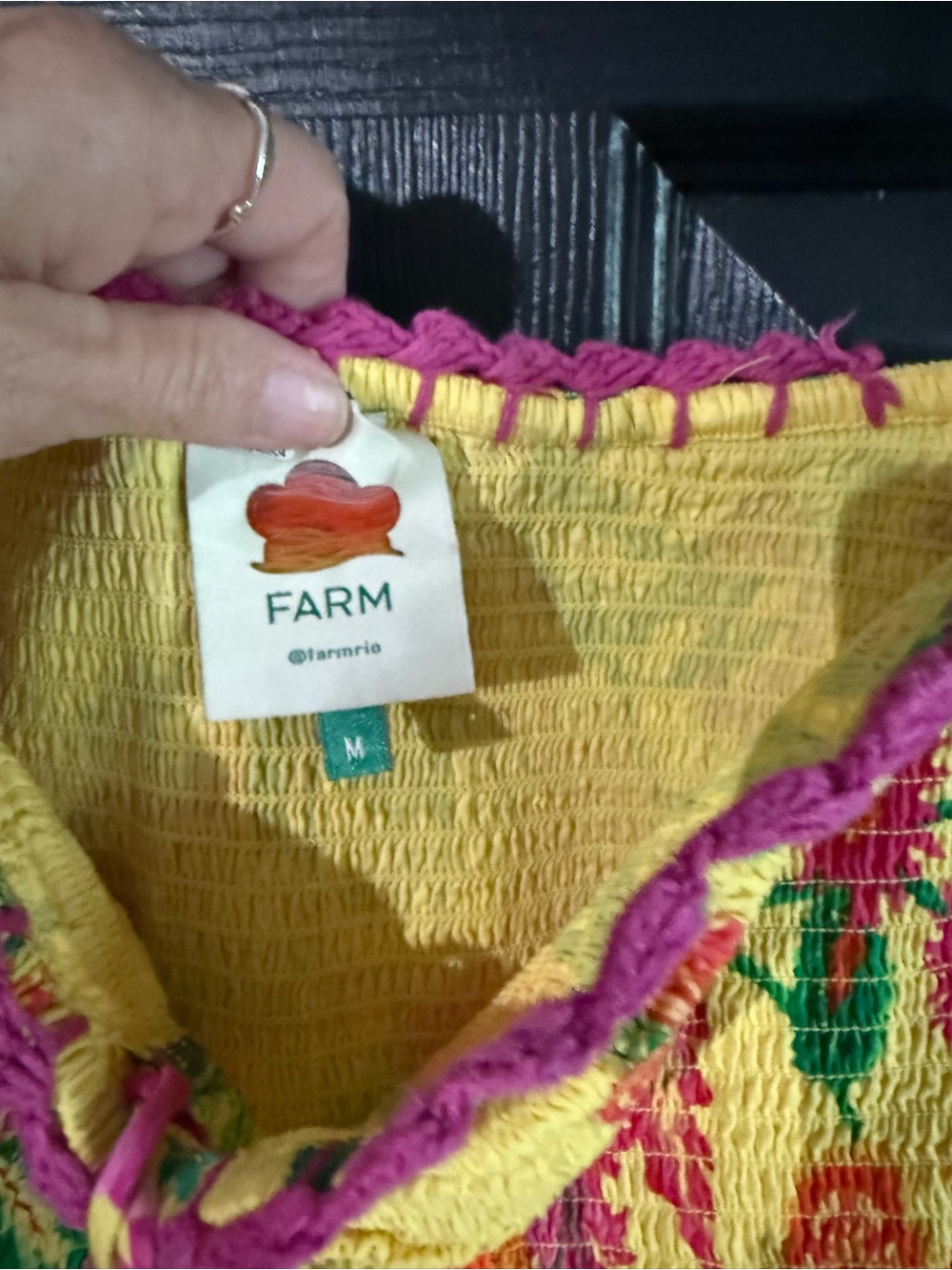 Farm Rio Delicate Fruit Garden Halter Maxi Dress - Picture 4 of 5